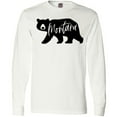 thumbnail image 3 of Inktastic Montana Black Bear Silhouette Long Sleeve T-Shirt, 3 of 5