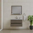 thumbnail image 5 of Alya Bath Paterno 36" Modern Wood Wall Mounted Bathroom Vanity in Gray, 5 of 7