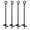 40 Inch - Black, variant on Ground Anchor 30 Inch - 4 Pack Heavy Duty Tent Stakes, Stakes for Sheds, Trampoline, Gazebos, Carports, Swing Sets - Metal Yard Stakes for Securing Outdoor Structures