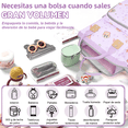thumbnail image 5 of Mochila Pañaleras Para Bebe Bolsa Impermeable Multiusos, Malubero, Lila, 5 of 5
