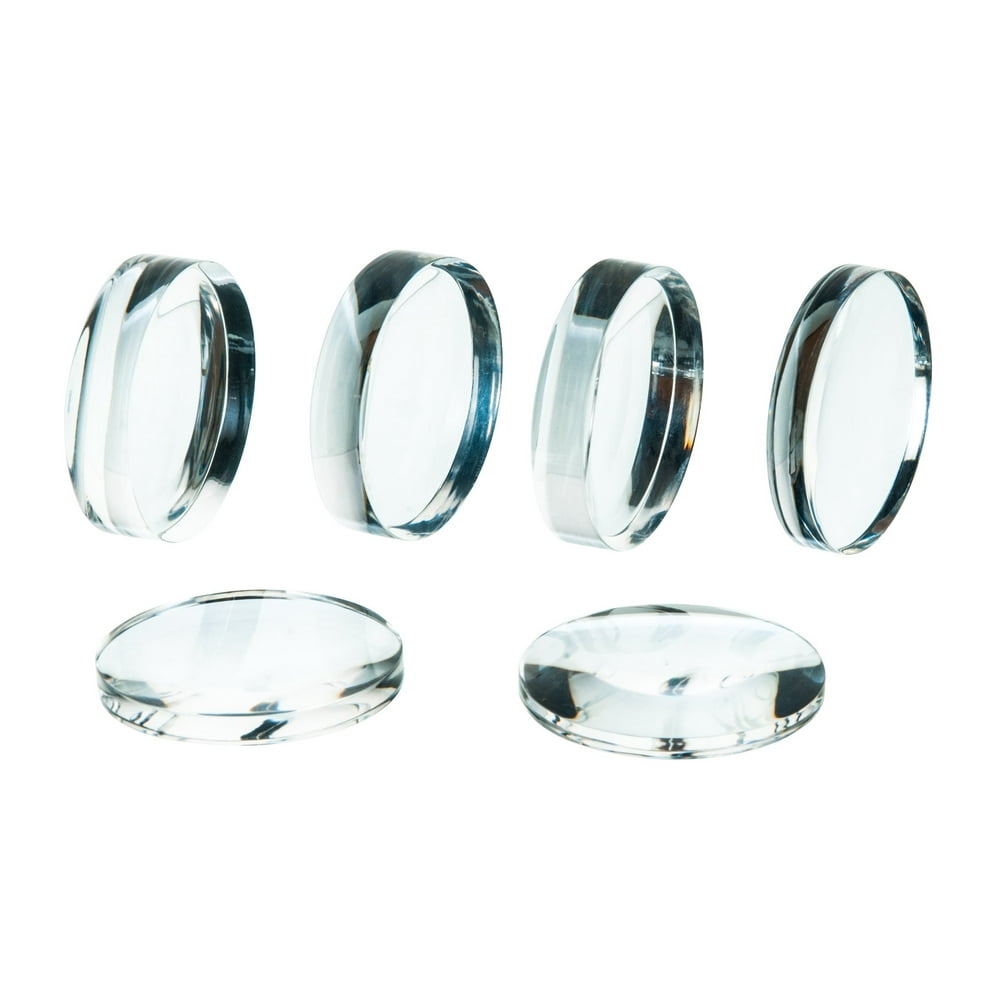 Acrylic Lenses Set of 6 38mm Diameter