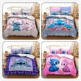 thumbnail image 2 of Disney Lilo &amperio; Juego de funda de edredón con patrón 3d de Stitch, juego de ropa de cama, individual, doble, tamaño Queen y King para decoración de dormitorio, 180x210cm, 3 uds. Gao Jinjia LED, 2 of 2