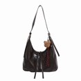 thumbnail image 1 of Bolso Bandolera Bolsos Mano Hombro Cuero PU para Mujer (Café), 1 of 9