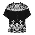 thumbnail image 5 of Pohista Cute Tops for Women V Neck Womens Oversized Tee Shirts Cotton Women Blouses Plus Size Short Sleeve Shirts for Women Flowy orders, 5 of 5