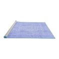 thumbnail image 2 of Ahgly Company Machine Washable Indoor Square Oriental Blue Traditional Area Rugs, 7' Square, 2 of 4