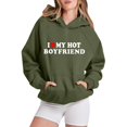 thumbnail image 2 of Ladies Loose Letter Print Hoodie Sweatshirt, 2 of 4