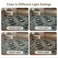 thumbnail image 7 of ODIKA 8'x10' Washable Area Rug Music Retro Dj Turntable Border Player Cassette Record Vintage Vinyl Playful for Dining Room, Large Office, Lounge, Non-Slip Chair-Friendly Mat, 7 of 7