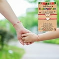thumbnail image 3 of Fiaya Women Mother Daughter Bracelet Set, 2Pcs First Day of School Heart Matching Bracelet, Back to School Jewelry Gifts for Mom and Daughter (Red), 3 of 4