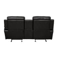 thumbnail image 6 of Lexicon Marille Double Glider Reclining Loveseat with Center Console in Black, 6 of 9