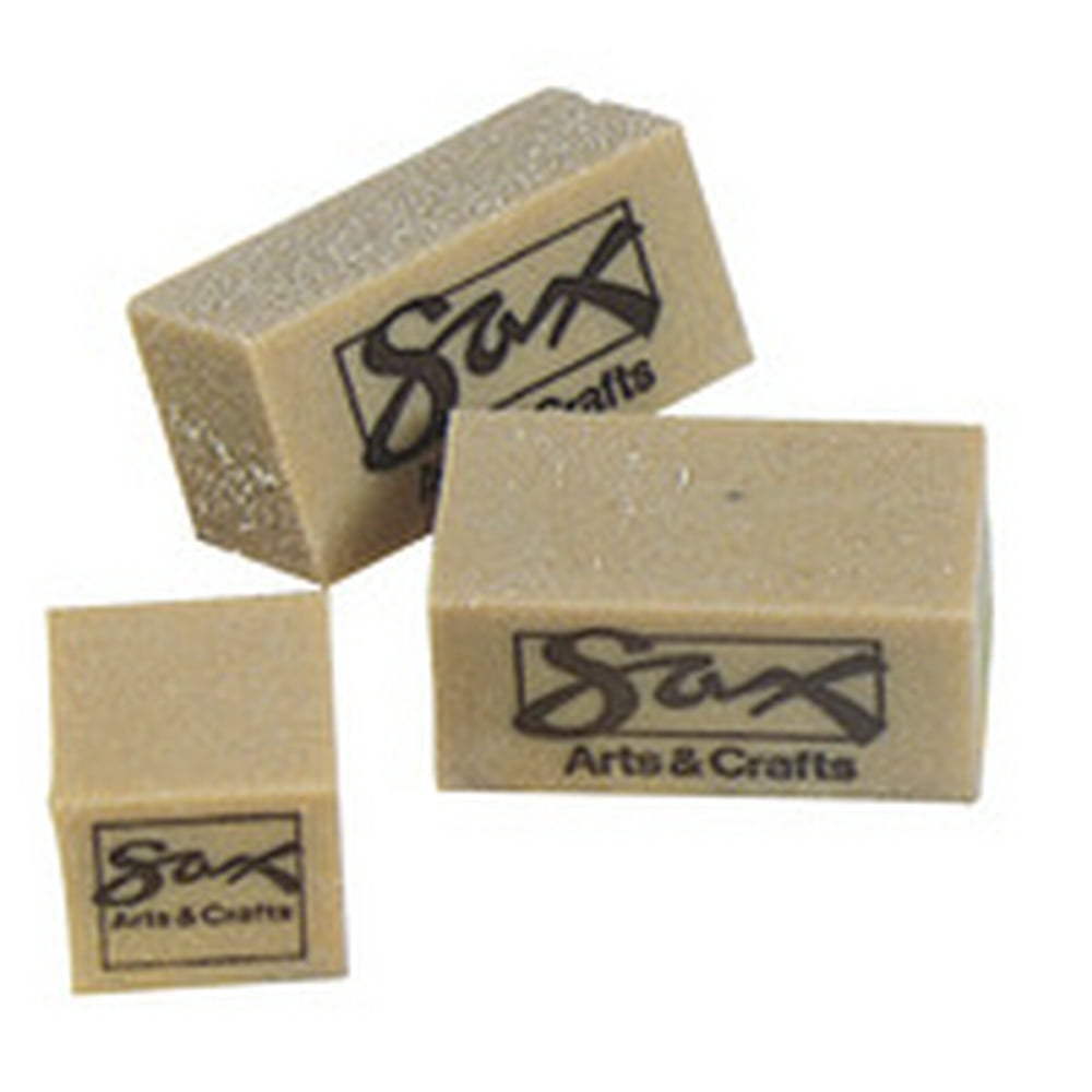 Sax Gum Art Erasers, 2 x 1 x 1/2 Inches, Brown, Pack of 12