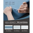 thumbnail image 4 of YR Wide Yoga Mat 76"x35" TPE Non-Slip Durable Exercise Mats with Carry Bag, 10mm Thick Blue, 4 of 8