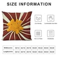 thumbnail image 5 of Chilfamy Tropical Plant Decor Pillow Covers  Summer Hawaiian Home Decor Throw Pillow Covers Red Flowers Petals  Square Pillowcase for Living Room Couch Sofa Patio White, 5 of 5