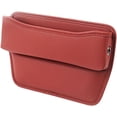 thumbnail image 2 of 2 Pack Car Seat Gap Filler Organizer for Lexus NX, RX, UX, RC Premium Leather Auto Seat Storage Box Car Console Side Pocket Accessories Red Style, 2 of 6