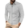 thumbnail image 1 of Styesk Jackets for Men Pullover Sweater Stand Collar Elastic Solid Color Half Sweater For Men Stand-up Collar Sweater, 1 of 5
