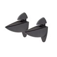 thumbnail image 1 of Clips para estantes Dolle Ara, metal negro, 4,5 x 4,1 x 1,8 cm (paquete de 4), 1 of 1