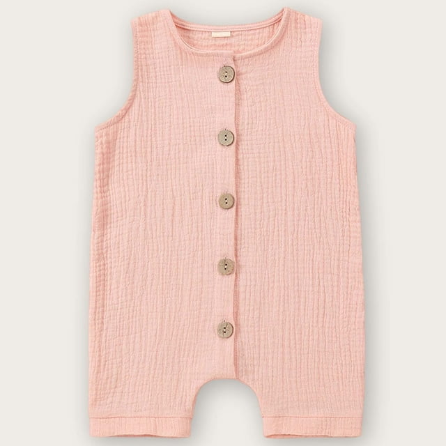 Mono de bebé de color liso, mono de verano para recién nacidos, pelele para niños