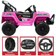thumbnail image 4 of Camioneta Montable Electrica para Niños Control Remoto 12v - Rosa Claro, 4 of 8