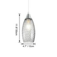 thumbnail image 6 of Kiven Plug in Pendant Light, Farmhouse Hanging Light Fixture with Remote and Art Glass Lampshade, E26 Socket Dimmable Pendant Lights for Bedroom Hallway Kitchen TB3232-C, 6 of 7