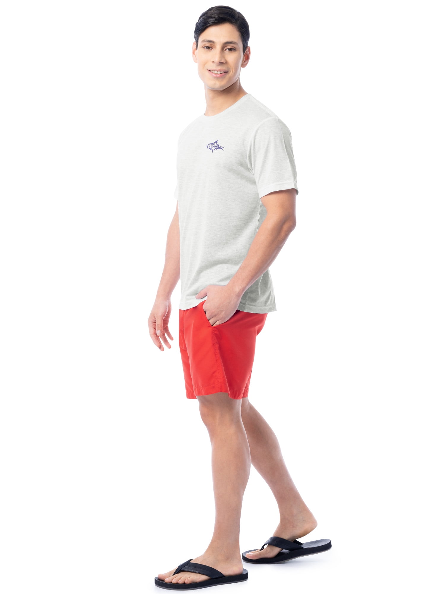 Fish N Vibe Men's Short Sleeve Fishing Performance Outdoor Graphic T-Shirt, Micro Chip Cationic, XL