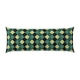 thumbnail image 2 of Disketp Green Squares Print Body Pillow Cover - Super Soft 20x54 Body Pillow Case,Long Side Hidden Zipper, 2 of 8