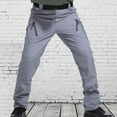 thumbnail image 6 of Jacenvly Cargo Pants Long Cargo Pants Mid Waisted Pocket Plain Trousers for Men Pants Multiple Cargo Trousers Work Wear Cargo Pocket, 6 of 6