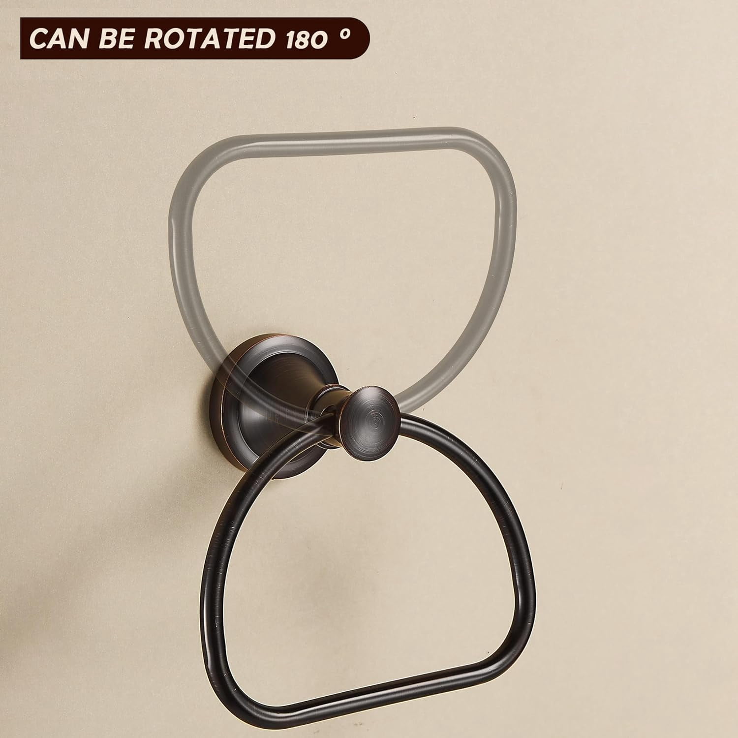 Toilet Paper Holder Bronze Half Round Wall Mount Bathroom Accessory
