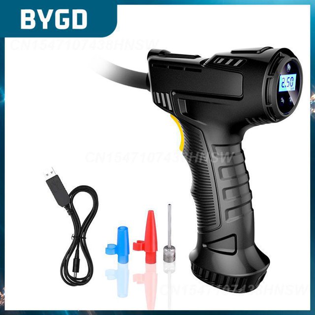Smart Digital Display Inflatable Pump 120w Led Light Portable Air Pump Car Tire Inflator Digital Car Accessories Car Air Pumpdigital displayRussian Federation He Qiyong unisex