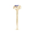 thumbnail image 3 of Angara Natural 0.5 Ct. Tanzanite Solitaire Ring in 14K Yellow Gold for Women (Ring Size: 3), 3 of 9