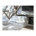 thumbnail image 3 of Sunset Trading Horizon Slipcover for T-Cushion Loveseat | Warm White, 3 of 5
