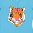 thumbnail image 4 of Inktastic Tiger Head Women's V-Neck T-Shirt, 4 of 5