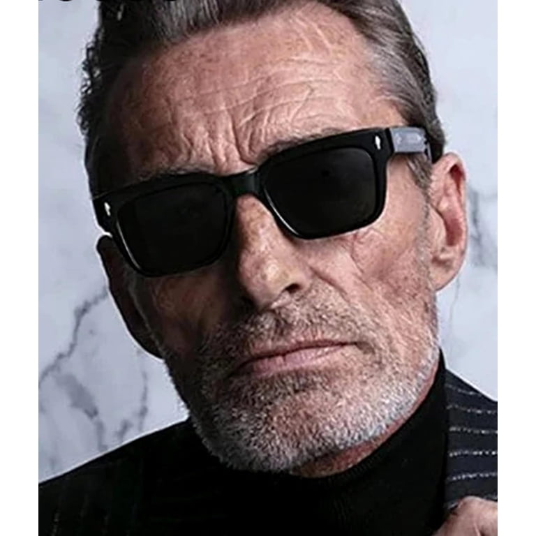 Burculy Square Frame Sunglasses for Women Men Trendy Chunky  display picture 1