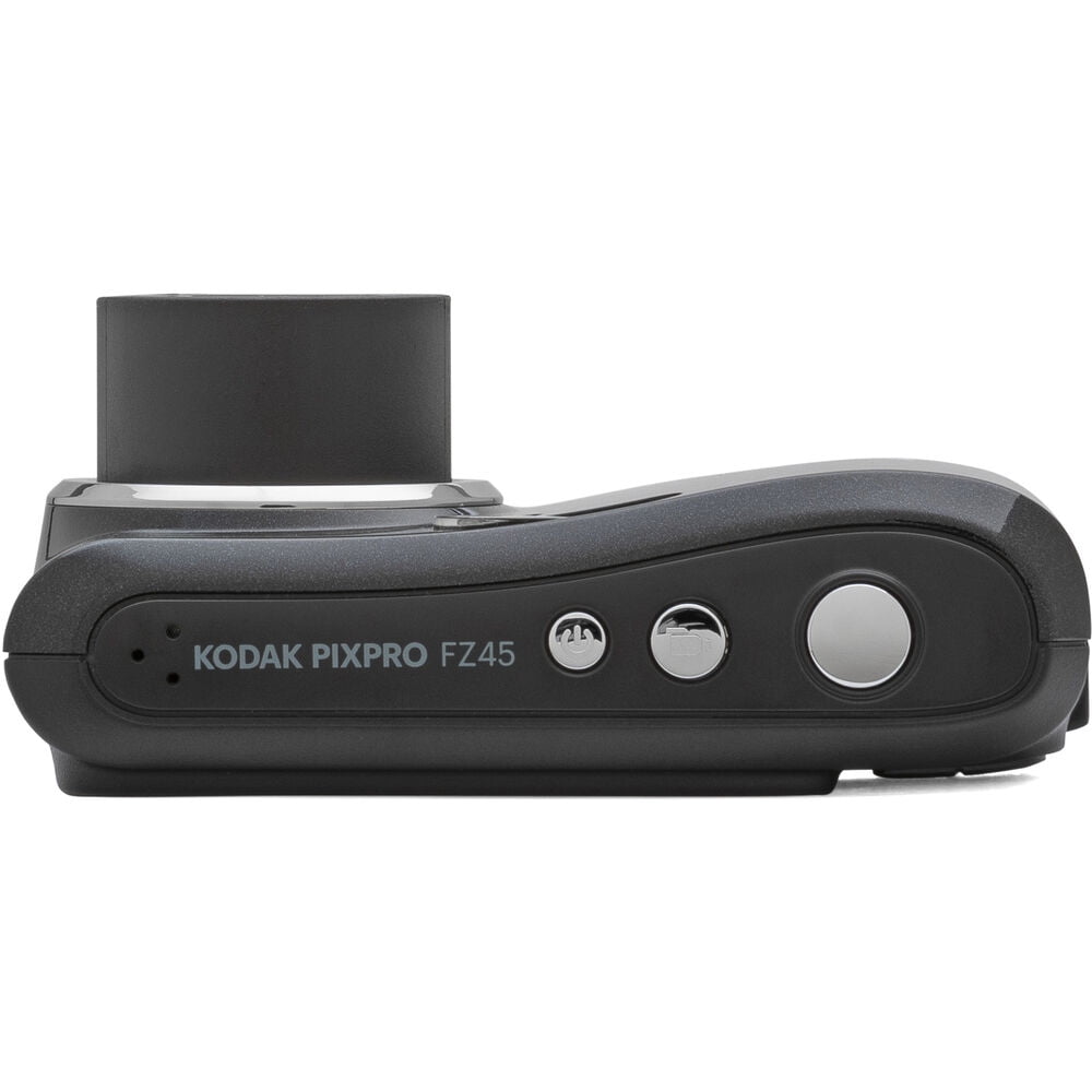 Kodak Pixpro FZ45 Camera (Black) + Extra Battery + Flash - 64GB Kit