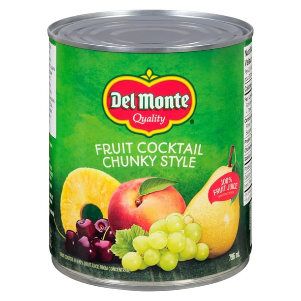 Cocktail de gros morceaux de Fruits Del MonteMD 100% jus de fruit fait de concentré