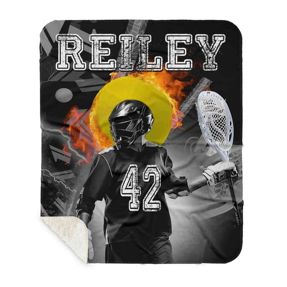Lazaofficial Lacrosse Blanket, Outdoor Blankets, Lacrosse Gifts