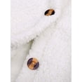 thumbnail image 5 of LilyLLL Womens Teddy Bear Sherpa Fleece Jacket Winter Thermal Buttons Coat Outwear, 5 of 5