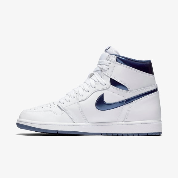 Air Jordan 1 Retro High OG Men's Shoes White/Midnight Navy 555088-106 (11 D(M) US)