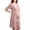Pink, variant on Maternity Short Sleeve V-Neck Dress, Knee-High Solid Color, Casual Pregnancy Clothes For Women Wine Xl