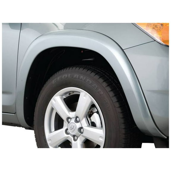 Bushwacker by RealTruck OE Style Factory Front & Rear Fender Flares | 4-Piece Set, Black, Smooth Finish | 31921-02 | Compatible with 2006-2008 Toyota Rav4 (Base Model Only)