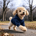 thumbnail image 4 of Winter Dog Hooded Sweatshirt with Pockets, Warm Pet Hoodie Coat Clothes for Small Dogs, Puppy Appeal Costume for Cold Weather, 4 of 9