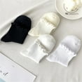 thumbnail image 5 of Milue 3pairs/pack Cotton Women Socks Summer Sweat Absorption Soft Middle Tube Sock, 5 of 21