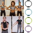 thumbnail image 3 of Yoga Circles Pilates Ring Dual Grip Magic Circle Body Exercise Fitness Weight Yoga Tool Kit, 3 of 6