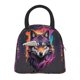 thumbnail image 1 of Balery Colorful Wolf Head A Bolsa de Almuerzo para Mujeres, Caja de Almuerzo, Bolsa de Almuerzo Pequeña Impermeable, Tote de Almuerzo Reutilizable con Gran Capacidad, 1 of 6