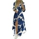 thumbnail image 1 of Xishao Vestido largo para mujer, vestido casual de manga larga con solapa, vestido suelto con botones Xishao ropa, 1 of 2