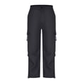 thumbnail image 4 of MexChoioe Womens Wide Leg Cargo Pants Plus Size Elastic Drawstring Waist Adjustable Hem Casual Outdoor Athletic Work Pants, 4 of 6