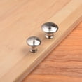 thumbnail image 6 of WRISTBIQUE 25Pcs Round Modern Silver Stainless Steel Knob for Wardrobe Pull Drawer Pulls and Knobs, 6 of 8