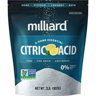 It's Just - Citric Acid (Food Grade) Non-GMO, Make Your Own, Bath Bombs,  Sour Drinks, Household Cleaning (14oz) 14 Ounce