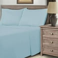 thumbnail image 5 of Cotton Rich 600 Thread Count Solid Sheet Set  Full-Light Blue, 5 of 5