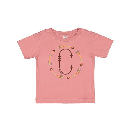 

Inktastic C Monogram Letter Tribal Wreath Gift Baby Boy or Baby Girl T-Shirt