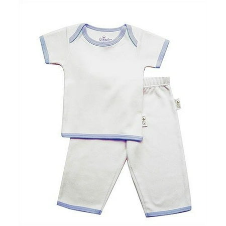 Tadpoles Tadpoles Organic 2-Piece Pants and Short-Sleeved Top Set