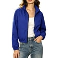 thumbnail image 3 of TaTaai Women's Outdoor Waterproof Windbreaker Jacket Stand Collar Zip Up Lightweight Hiking Coat with Pockets, 3 of 9